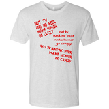 T-Shirts Heather White / S HOMER CRAZY Men's Triblend T-Shirt