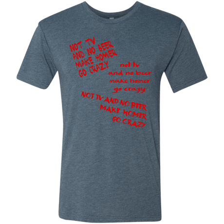 T-Shirts Indigo / S HOMER CRAZY Men's Triblend T-Shirt