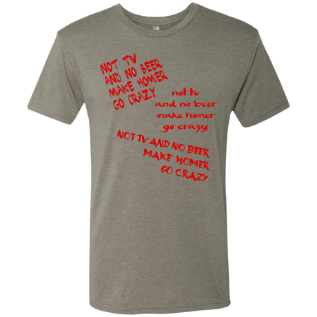 T-Shirts Venetian Grey / S HOMER CRAZY Men's Triblend T-Shirt