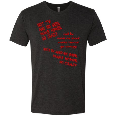 T-Shirts Vintage Black / S HOMER CRAZY Men's Triblend T-Shirt