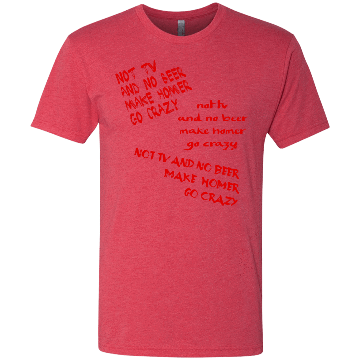 T-Shirts Vintage Red / S HOMER CRAZY Men's Triblend T-Shirt