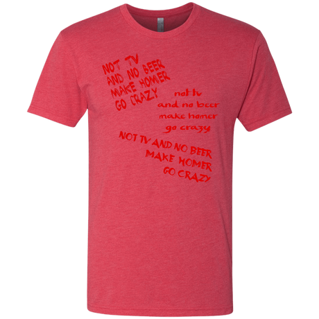 T-Shirts Vintage Red / S HOMER CRAZY Men's Triblend T-Shirt