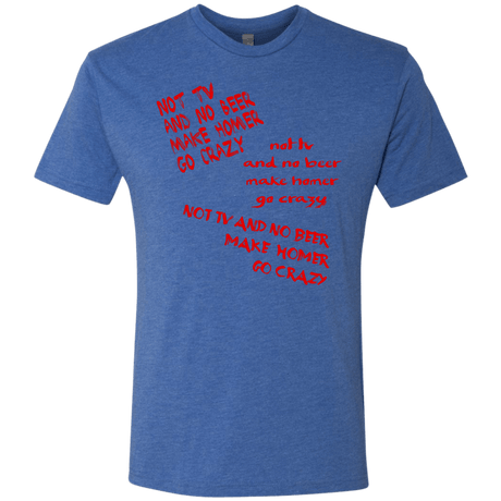 T-Shirts Vintage Royal / S HOMER CRAZY Men's Triblend T-Shirt