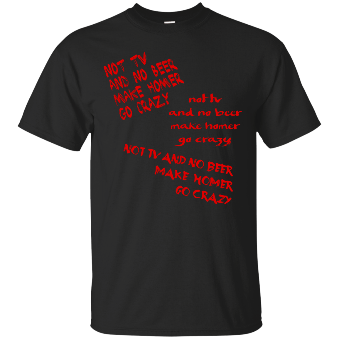 T-Shirts Black / S HOMER CRAZY T-Shirt