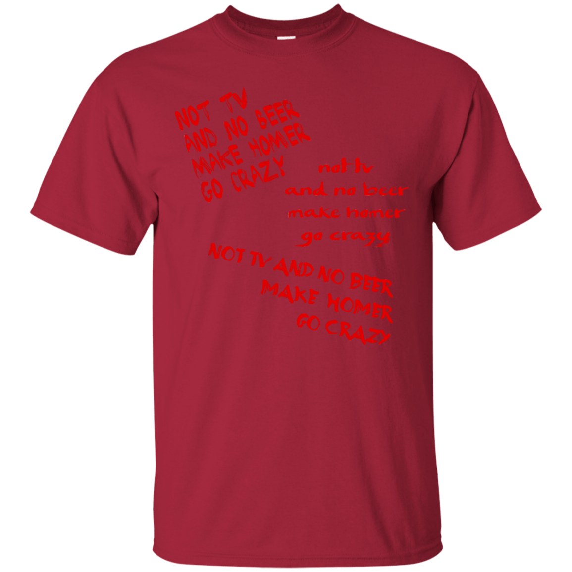 T-Shirts Cardinal / S HOMER CRAZY T-Shirt