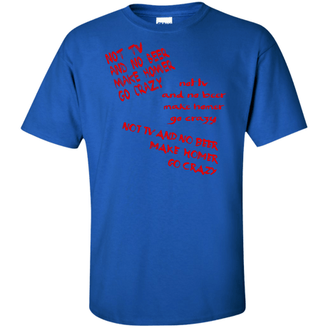 T-Shirts Royal / XLT HOMER CRAZY Tall T-Shirt