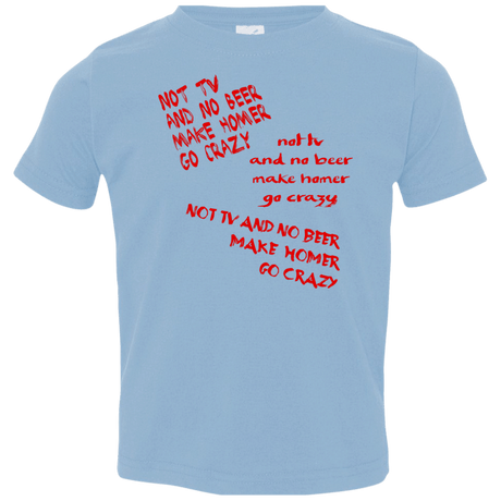 T-Shirts Light Blue / 2T HOMER CRAZY Toddler Premium T-Shirt