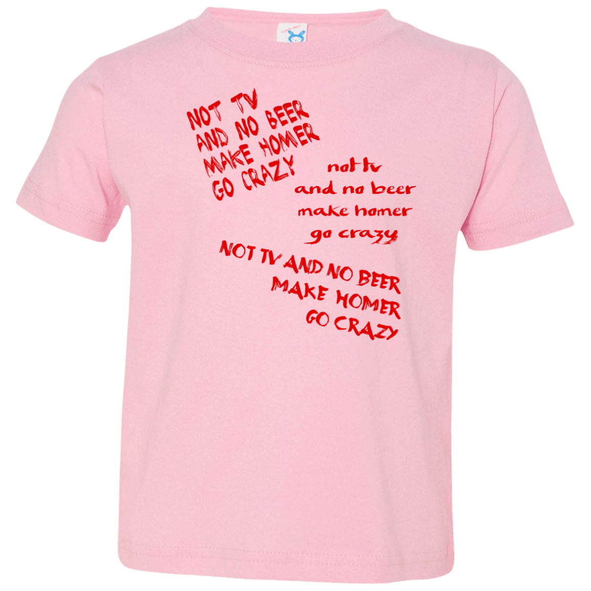 T-Shirts Pink / 2T HOMER CRAZY Toddler Premium T-Shirt