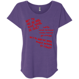 T-Shirts Purple Rush / X-Small HOMER CRAZY Triblend Dolman Sleeve