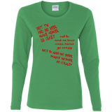 T-Shirts Irish Green / S HOMER CRAZY Women's Long Sleeve T-Shirt