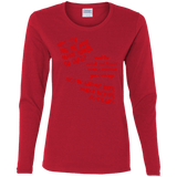 T-Shirts Red / S HOMER CRAZY Women's Long Sleeve T-Shirt