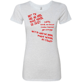 T-Shirts Heather White / S HOMER CRAZY Women's Triblend T-Shirt