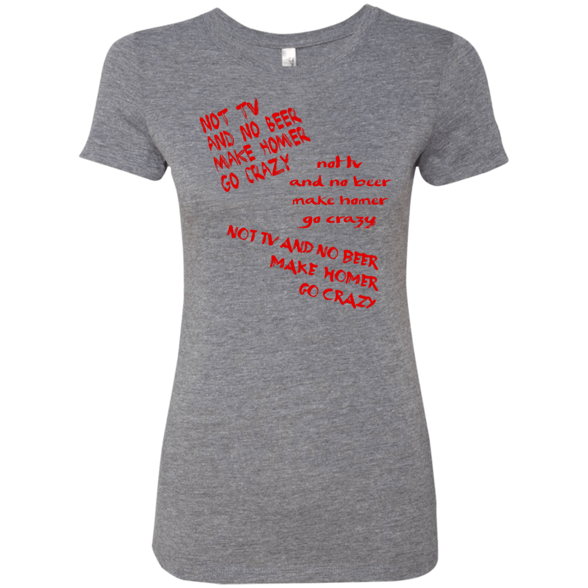 T-Shirts Premium Heather / S HOMER CRAZY Women's Triblend T-Shirt