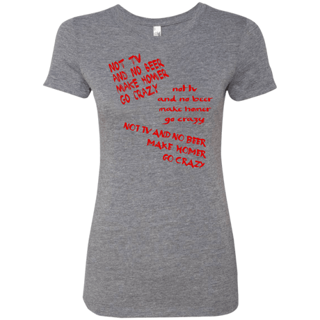 T-Shirts Premium Heather / S HOMER CRAZY Women's Triblend T-Shirt