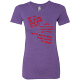 T-Shirts Purple Rush / S HOMER CRAZY Women's Triblend T-Shirt