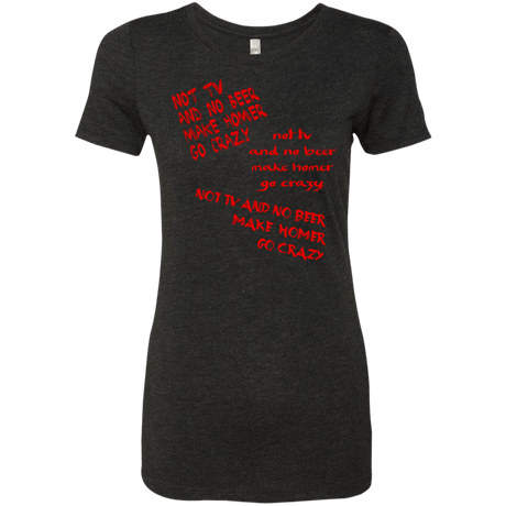 T-Shirts Vintage Black / S HOMER CRAZY Women's Triblend T-Shirt