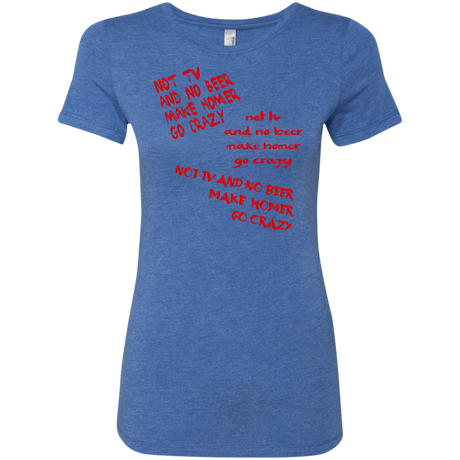 T-Shirts Vintage Royal / S HOMER CRAZY Women's Triblend T-Shirt