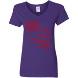 T-Shirts Purple / S HOMER CRAZY Women's V-Neck T-Shirt