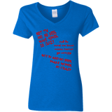 T-Shirts Royal / S HOMER CRAZY Women's V-Neck T-Shirt