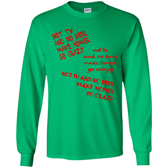 T-Shirts Irish Green / YS HOMER CRAZY Youth Long Sleeve T-Shirt