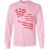 T-Shirts Light Pink / YS HOMER CRAZY Youth Long Sleeve T-Shirt