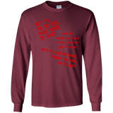 T-Shirts Maroon / YS HOMER CRAZY Youth Long Sleeve T-Shirt