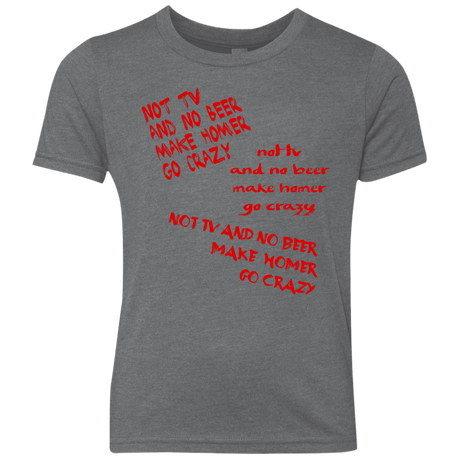 T-Shirts Premium Heather / YXS HOMER CRAZY Youth Triblend T-Shirt