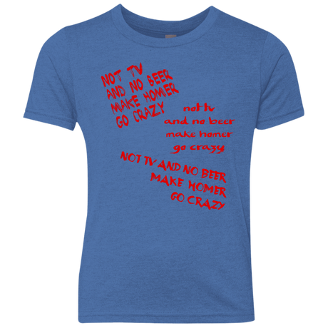 T-Shirts Vintage Royal / YXS HOMER CRAZY Youth Triblend T-Shirt