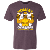 T-Shirts Vintage Purple / S Homer's Gym & Bar Men's Triblend T-Shirt