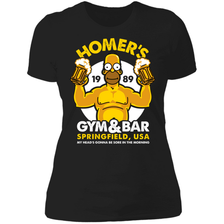 T-Shirts Black / S Homer's Gym & Bar Women's Premium T-Shirt