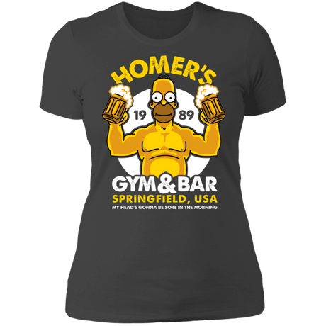 T-Shirts Heavy Metal / S Homer's Gym & Bar Women's Premium T-Shirt