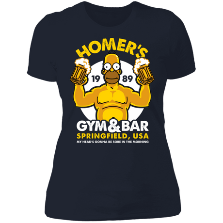 T-Shirts Midnight Navy / S Homer's Gym & Bar Women's Premium T-Shirt
