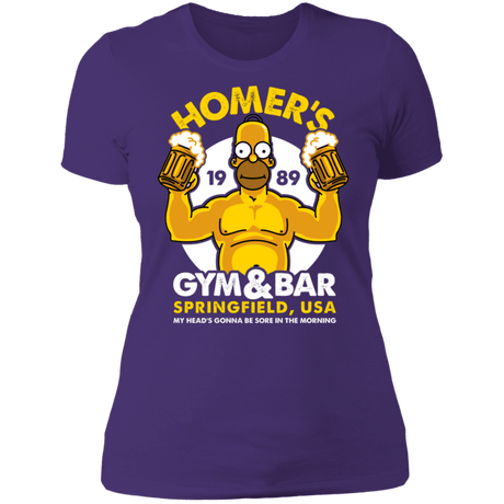 T-Shirts Purple Rush/ / S Homer's Gym & Bar Women's Premium T-Shirt