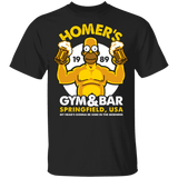 T-Shirts Black / YXS Homer's Gym & Bar Youth T-Shirt