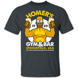 T-Shirts Dark Heather / YXS Homer's Gym & Bar Youth T-Shirt