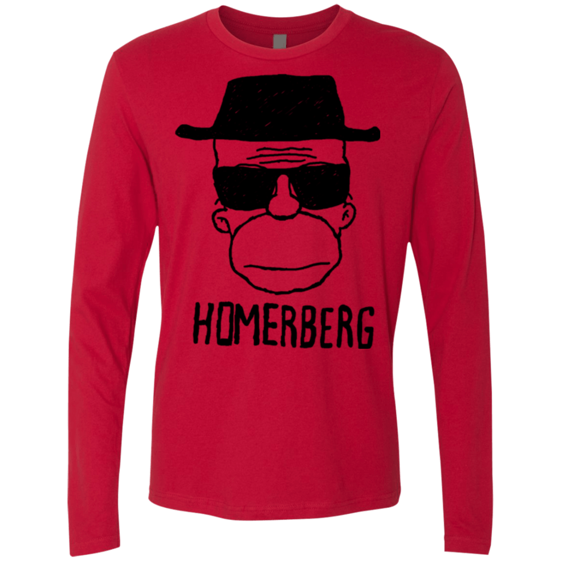 T-Shirts Red / Small Homerberg Men's Premium Long Sleeve