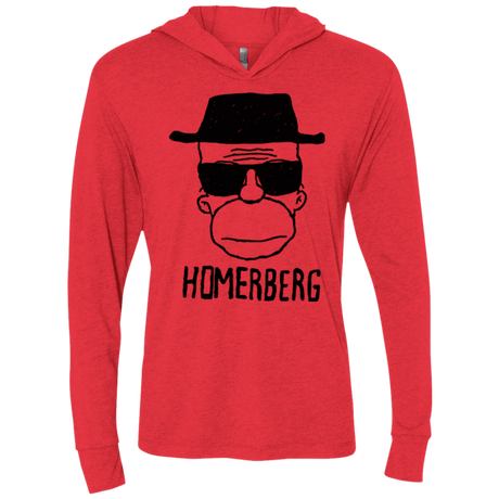 T-Shirts Vintage Red / X-Small Homerberg Triblend Long Sleeve Hoodie Tee