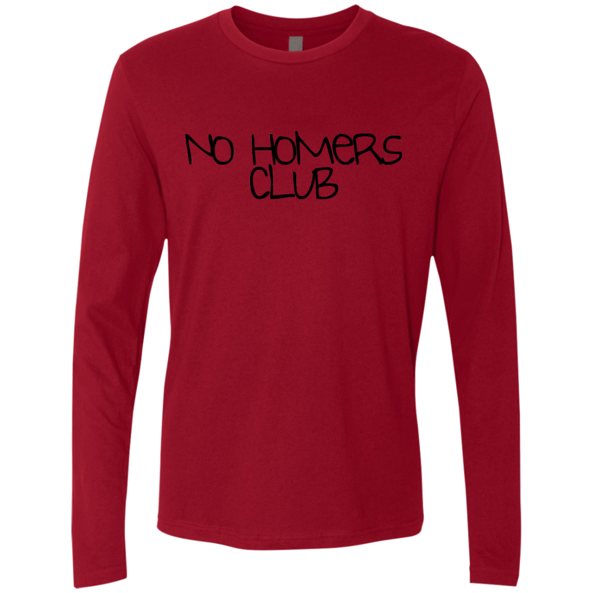 T-Shirts Cardinal / S Homers Men's Premium Long Sleeve