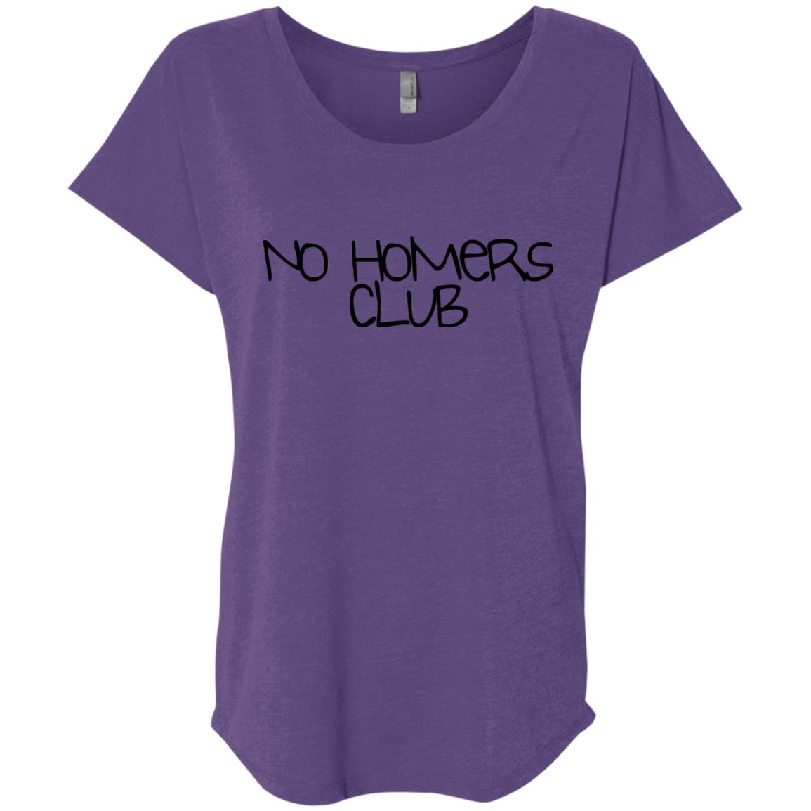 T-Shirts Purple Rush / X-Small Homers Triblend Dolman Sleeve