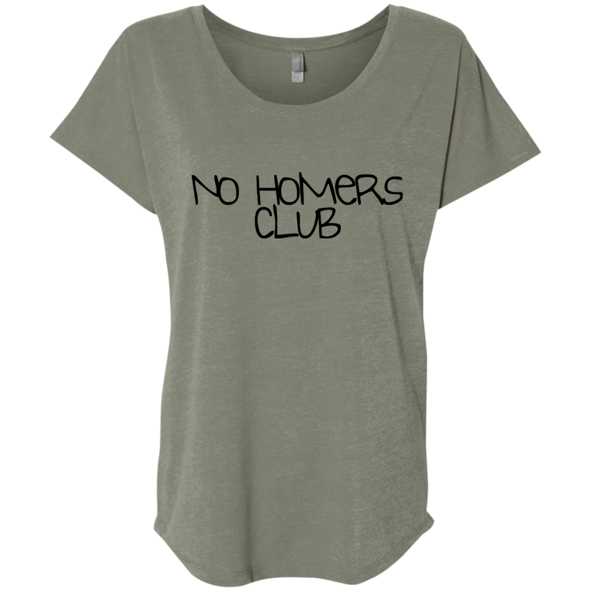 T-Shirts Venetian Grey / X-Small Homers Triblend Dolman Sleeve