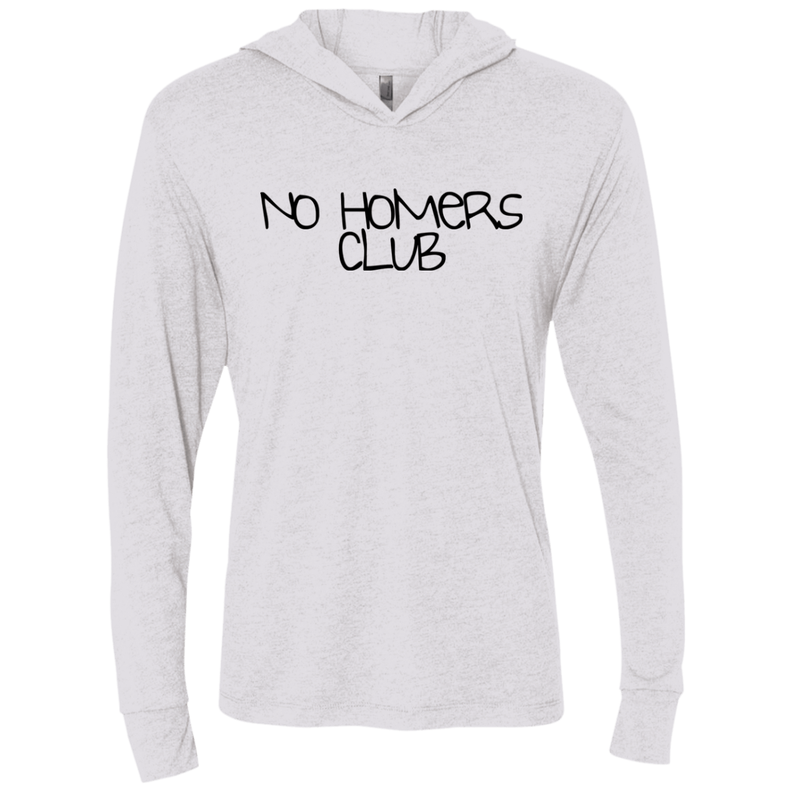 T-Shirts Heather White / X-Small Homers Triblend Long Sleeve Hoodie Tee