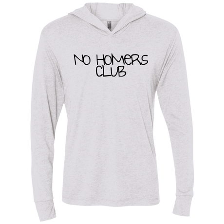 T-Shirts Heather White / X-Small Homers Triblend Long Sleeve Hoodie Tee