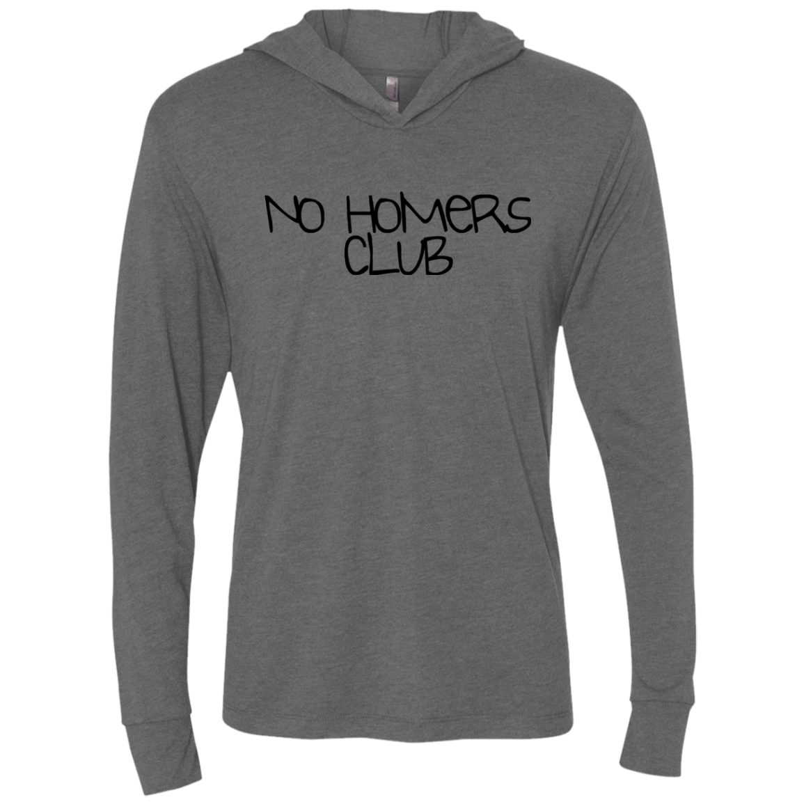 T-Shirts Premium Heather / X-Small Homers Triblend Long Sleeve Hoodie Tee