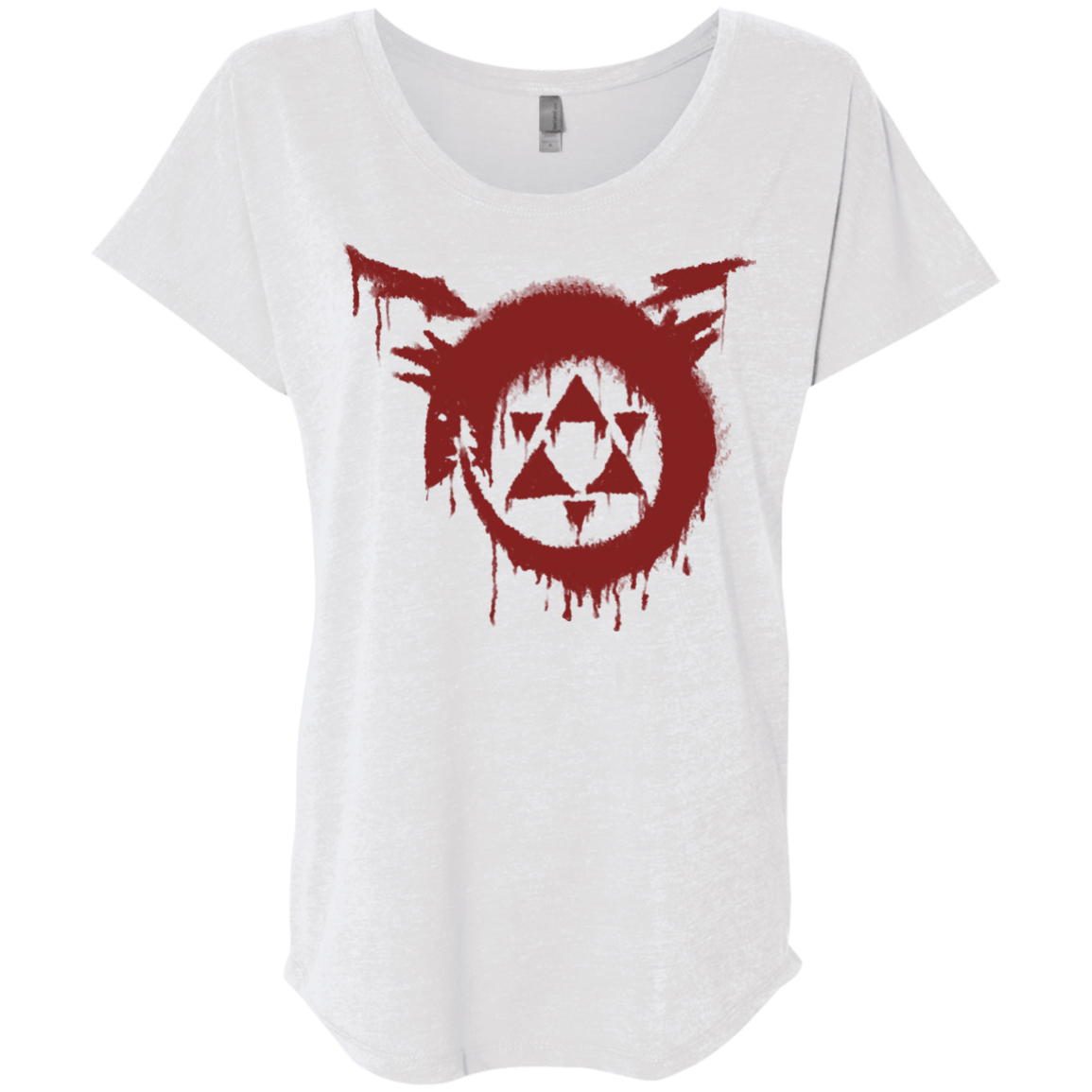 T-Shirts Heather White / X-Small Homunculus Triblend Dolman Sleeve
