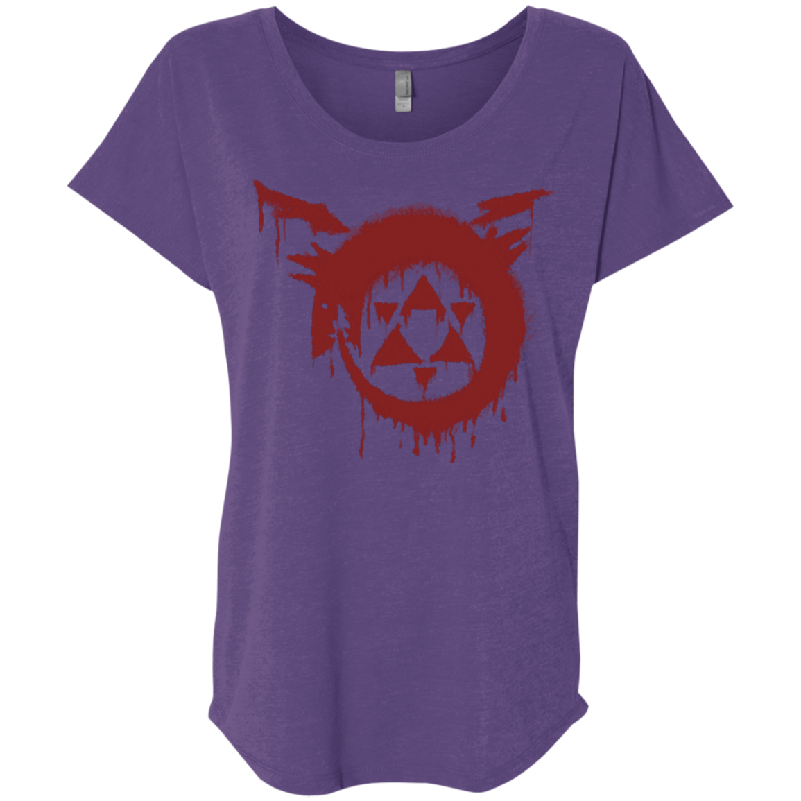 T-Shirts Purple Rush / X-Small Homunculus Triblend Dolman Sleeve