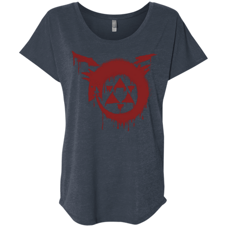 T-Shirts Vintage Navy / X-Small Homunculus Triblend Dolman Sleeve