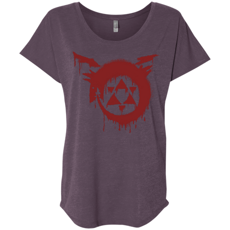 T-Shirts Vintage Purple / X-Small Homunculus Triblend Dolman Sleeve