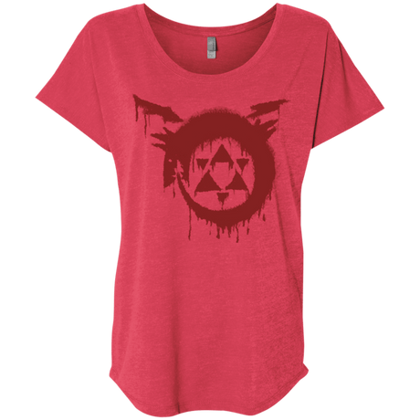 T-Shirts Vintage Red / X-Small Homunculus Triblend Dolman Sleeve