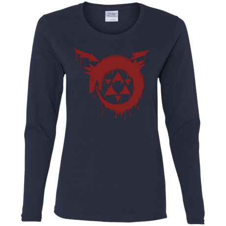 T-Shirts Navy / S Homunculus Women's Long Sleeve T-Shirt
