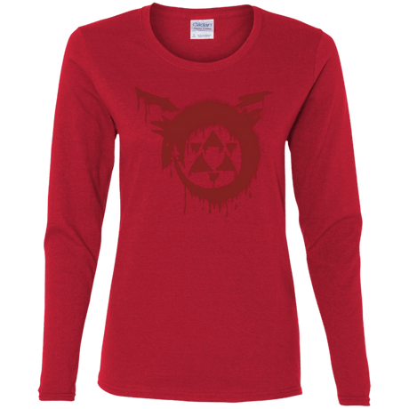 T-Shirts Red / S Homunculus Women's Long Sleeve T-Shirt